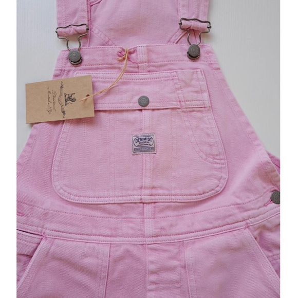 NWT Denimist Free People Relaxed Overall Short Garment - Dyed Orchid Pink Causal - Picture 7 of 12